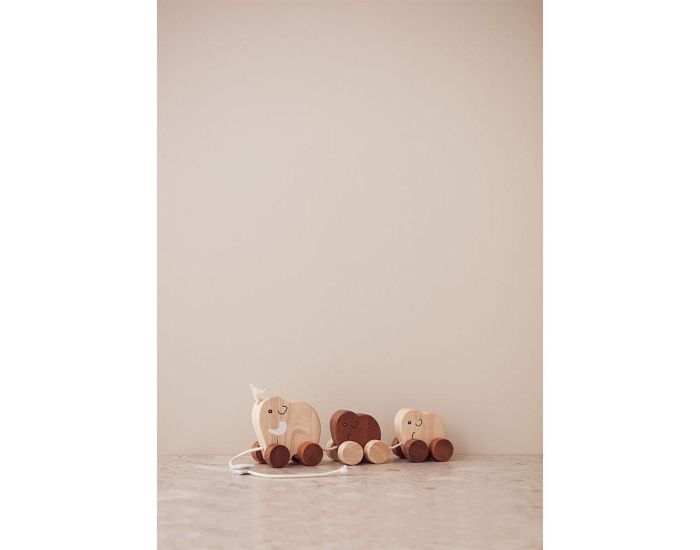 KID'S CONCEPT Jeu � Tirer - Famille Mammouth - Neo - Naturel - D�s 12 mois (2)