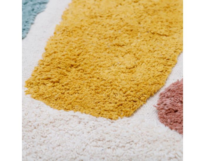 NATTIOT Tapis Coton - Rainbow - Arc en Ciel - � 110 cm (2)