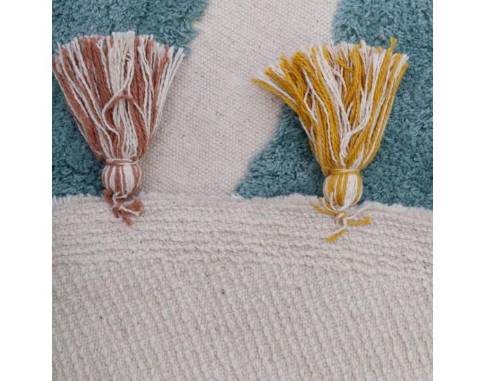 NATTIOT Tapis Coton - Rainbow - Arc en Ciel - � 110 cm (3)