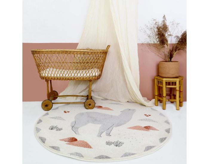 NATTIOT Tapis Rond Enfant - Andina - By Mon Petit Art - � 135 cm (1)