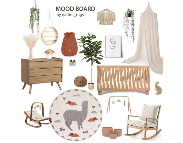 NATTIOT Tapis Rond Enfant - Andina - By Mon Petit Art - � 135 cm (7)