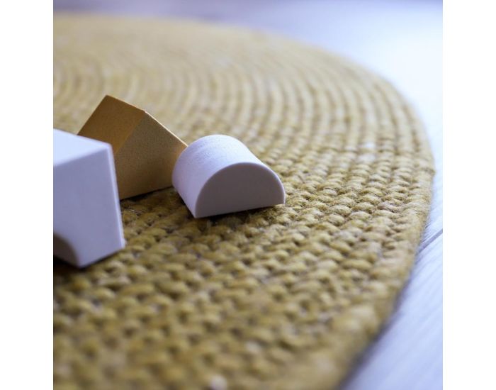 NATTIOT Tapis Coton - Neethu - � 110 cm Grey (1)