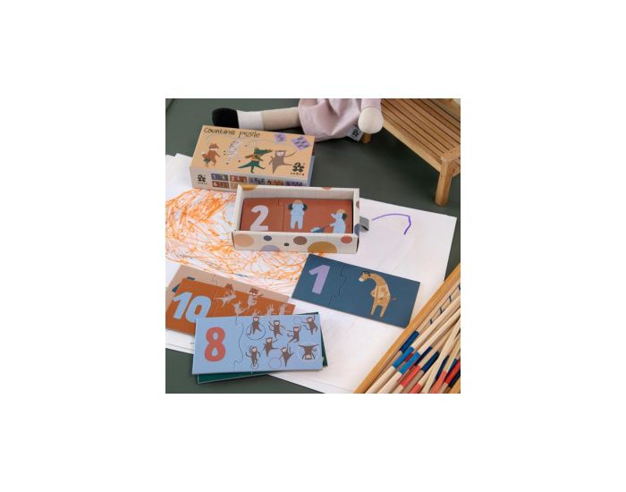 SEBRA Puzzle Chiffres - 1 � 10 - D�s 3 ans (2)