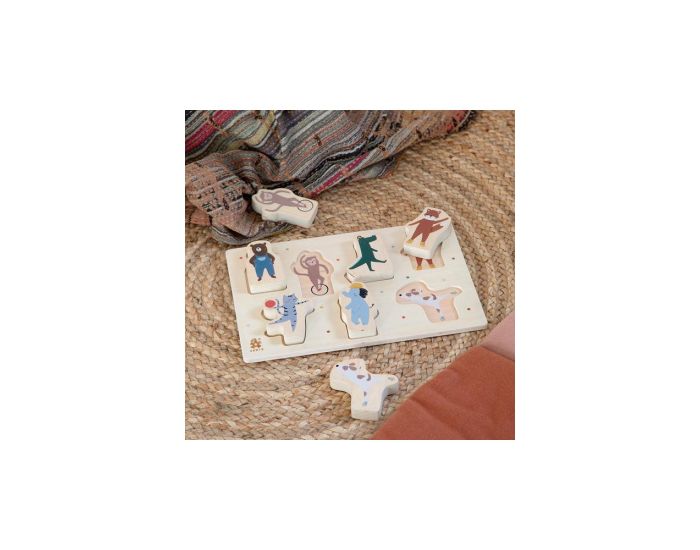 SEBRA Grand Puzzle en Bois - Animaux - D�s 12 mois (2)