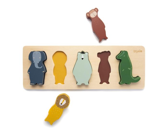 TRIXIE Puzzle de Formes en Bois - D�s 12 mois (1)