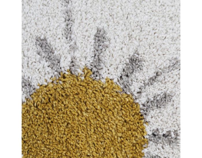 NATTIOT Tapis Rond Enfant - Bohemian Daisy - Beige - � 120 cm (6)