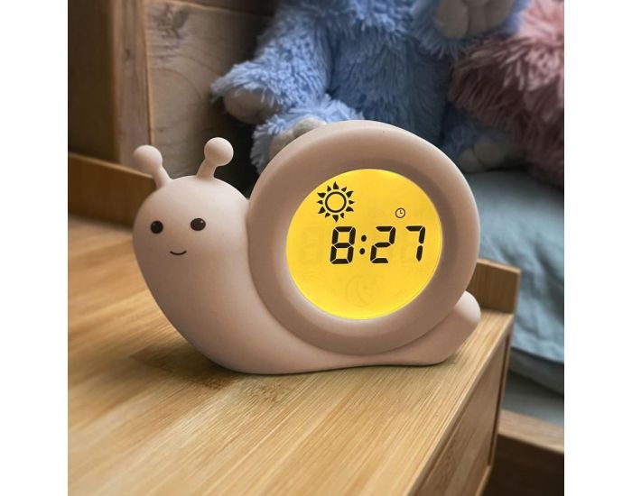 ALECTO R�veil Educatif Enfant Formateur de Sommeil - Escargot Simon - Beige (1)