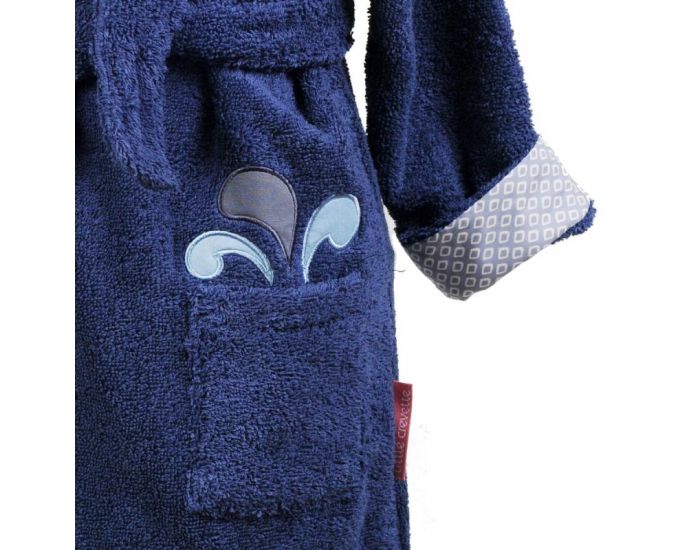 LITTLE CREVETTE Peignoir enfant Baleine (3)