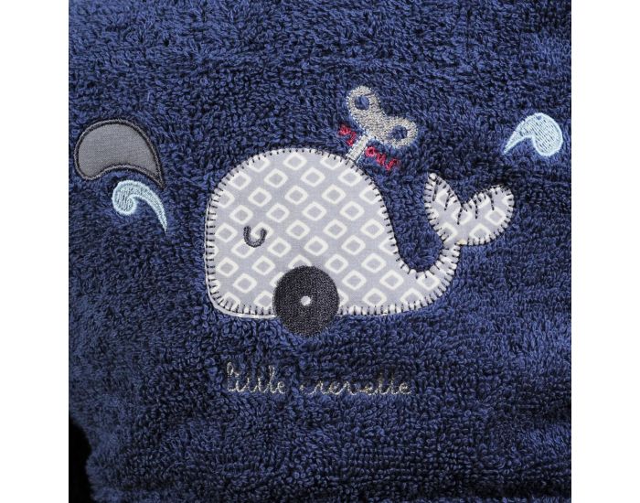 LITTLE CREVETTE Peignoir enfant Baleine (6)