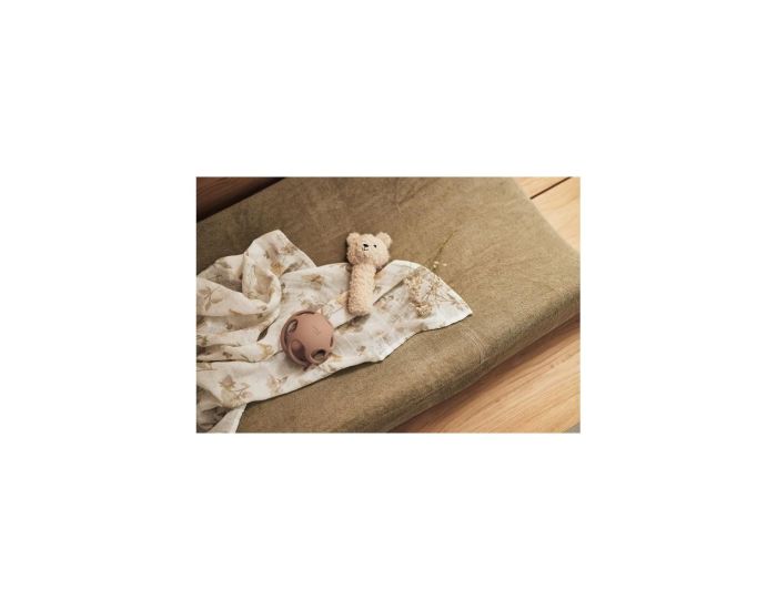 JOLLEIN Lot de 2 Housses Matelas � Langer �ponge - Olive Green - 50 x 70 cm  (4)