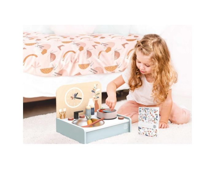 SPEEDY MONKEY Mini-Cuisine en Bois avec 8 Accessoires - D�s 3 ans  (1)