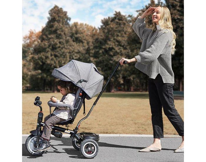 BESREY Tricycle 8-en-1 avec Poign�e Parentale - D�s 9 � 36 mois (1)