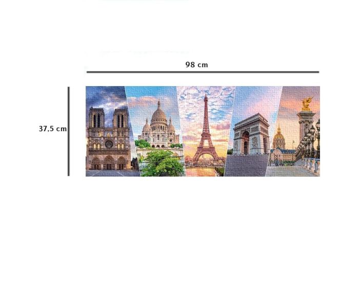 NATHAN Puzzle Les Monuments de Paris 1000 pcs - D�s 12 ans (2)