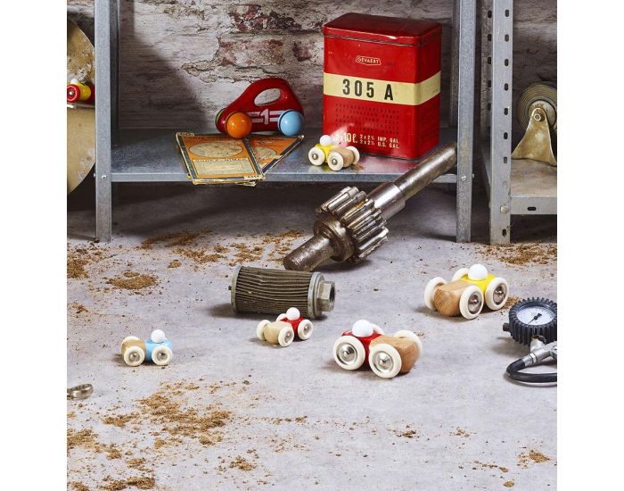 VILAC Mini Voiture en Bois Moit-Moit - Bleue - D�s 2 ans  (2)