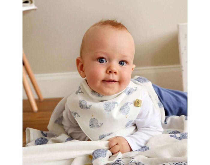 LASSIG Bavoir Bandana Baleine - 0 � 24 mois (2)