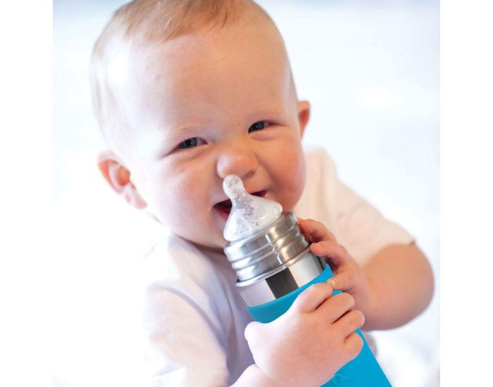 PURA Biberon Isotherme Aqua en Inox - 260 ml (5)