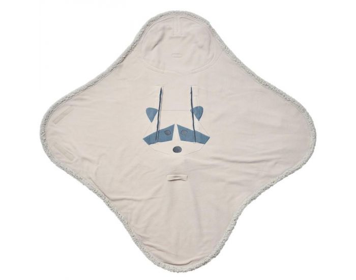 SEVIRA KIDS Couverture nomade enveloppante - multi usage - 0/12 mois - Botanimal Bleu Bleu (3)