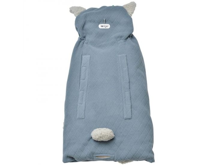 SEVIRA KIDS Couverture nomade enveloppante - multi usage - 0/12 mois - Botanimal Bleu Bleu (4)