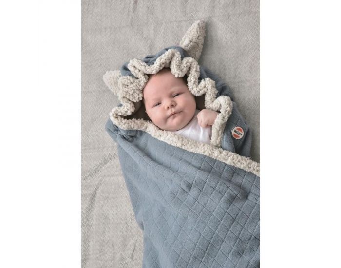 SEVIRA KIDS Couverture nomade enveloppante - multi usage - 0/12 mois - Botanimal Bleu Bleu (6)