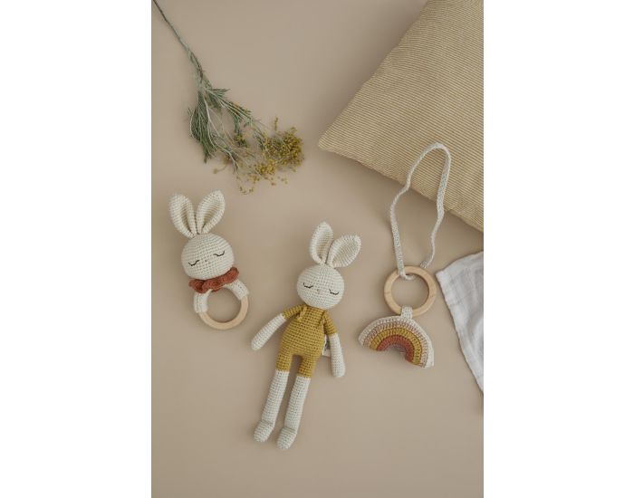 PATTI OSLO Anneau de Dentition en Crochet - Lapin - Brique - D�s la naissance  <p>Environ 17 cm</p> (3)