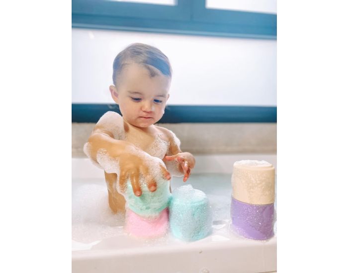 D�NA Gobelets Empilables en Silicone - D�s la naissance  (2)