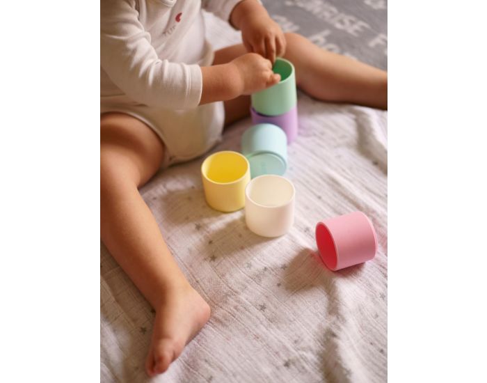 D�NA Gobelets Empilables en Silicone - D�s la naissance  (3)