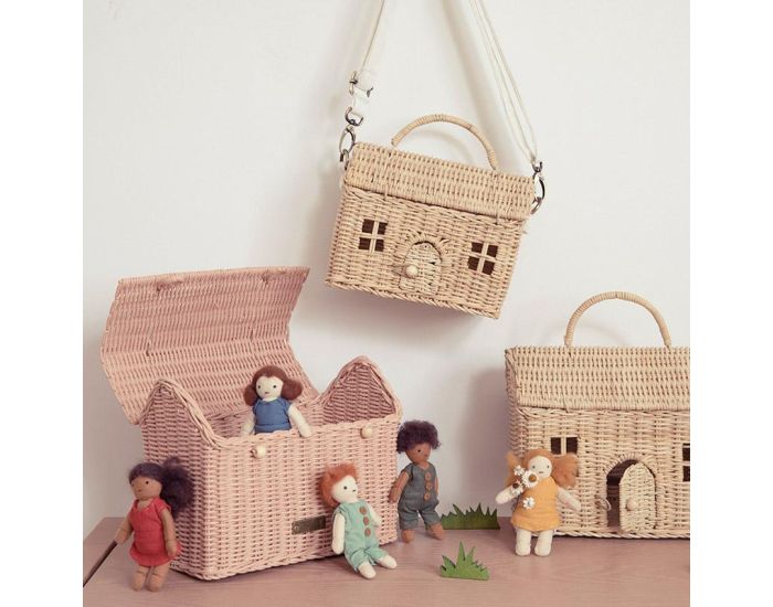 OLLI ELLA Panier en Rotin - Maison Casa Clutch - D�s 3 ans (2)