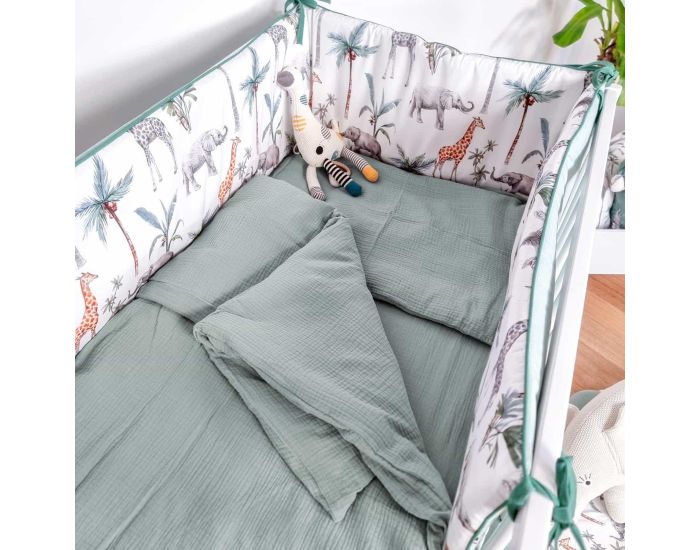 SEVIRA KIDS Housse pour Tour de Lit R�versible - Safari (7)