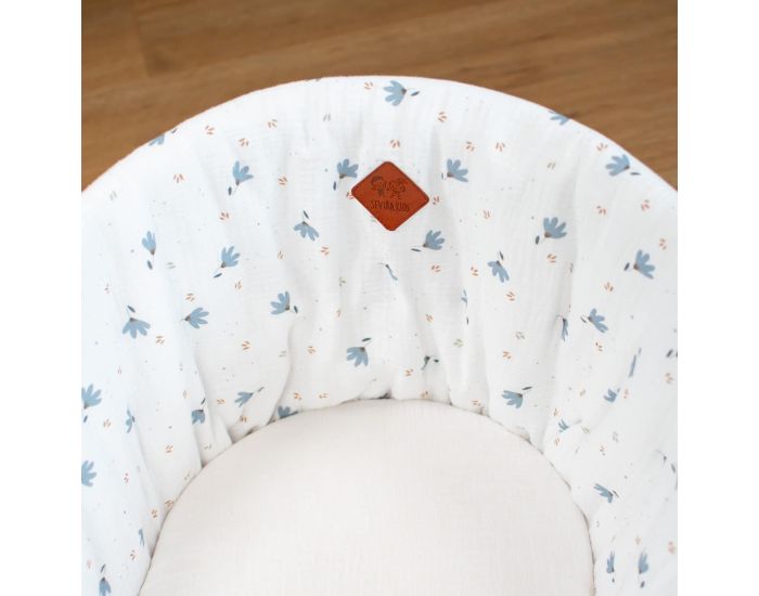 SEVIRA KIDS Couffin B�b� avec Matelas, Habillage et Drap Housse - Bleuet (3)