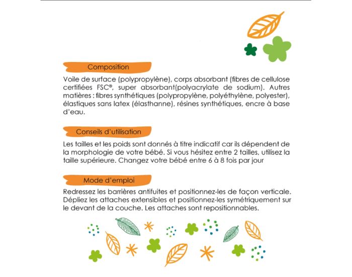 B�B�COUCHES �COLOGIQUES Couches Ecologiques T3 / 4-9kg / 198 couches (3)