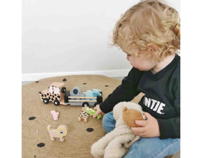 JABADABADO Jouet en Bois - Grande Voiture Jeep - Safari - D�s 18 mois (5)