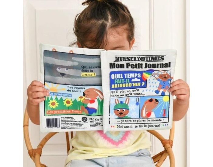 JO & NIC'S CRINKLY Livre d'Eveil - Mon Petit Journal � Froisser - LA METEO - D�s 3 mois  (2)
