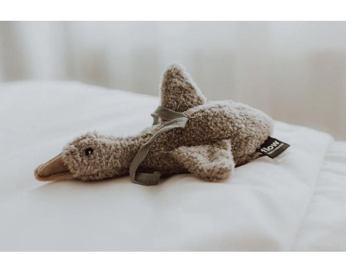 FLOW AMSTERDAM Peluche Bruit Blanc � Suspendre - Liva l'Oie - Grise - D�s la naissance  (2)