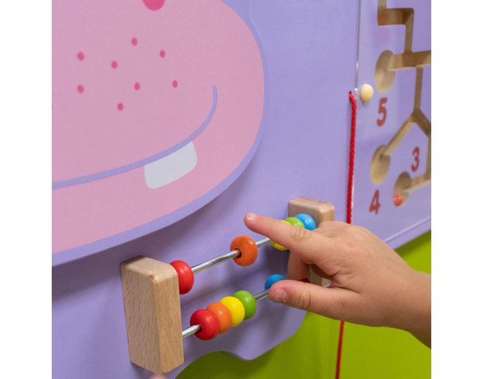VIGA TOYS Panneau d'Activit�s Mural Hippopotame - D�s 1 an  (1)