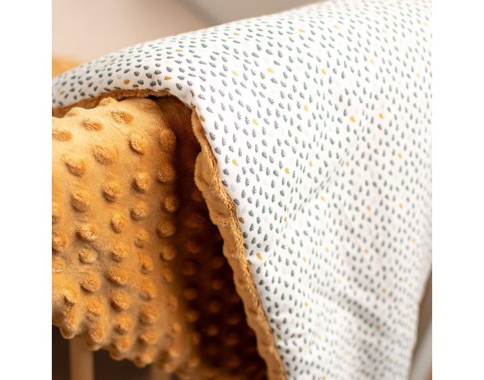 SEVIRA KIDS Couverture Rversible en Minky Lior - Camel (2)