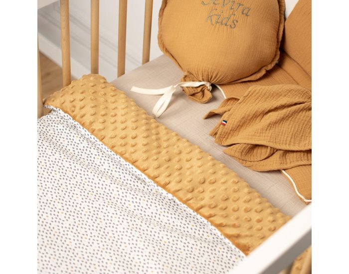SEVIRA KIDS Couverture Rversible en Minky Lior - Camel (3)