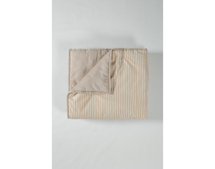 KADOLIS Couverture Matelass�e - Faro Rayure - Ambre (1)