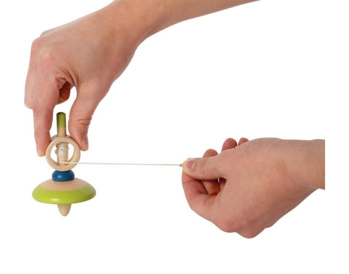SMALL FOOT COMPANY Toupie en Bois avec Ficelle - D�s 3 ans  (1)