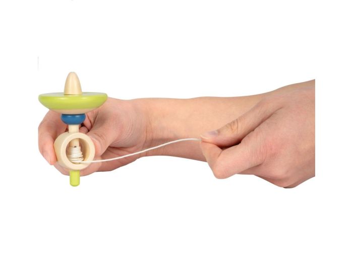 SMALL FOOT COMPANY Toupie en Bois avec Ficelle - D�s 3 ans  (2)