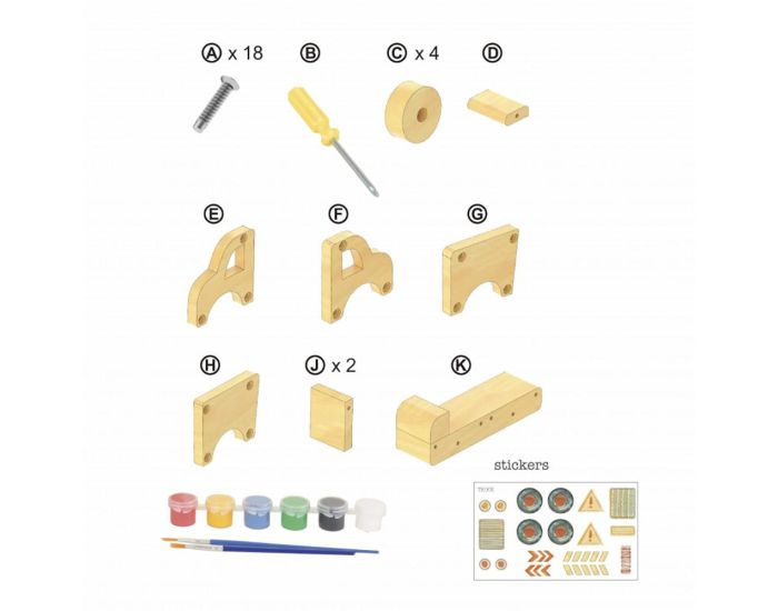 EGMONT TOYS Camion en Bois � Monter et � Peindre - D�s 3 ans  (3)