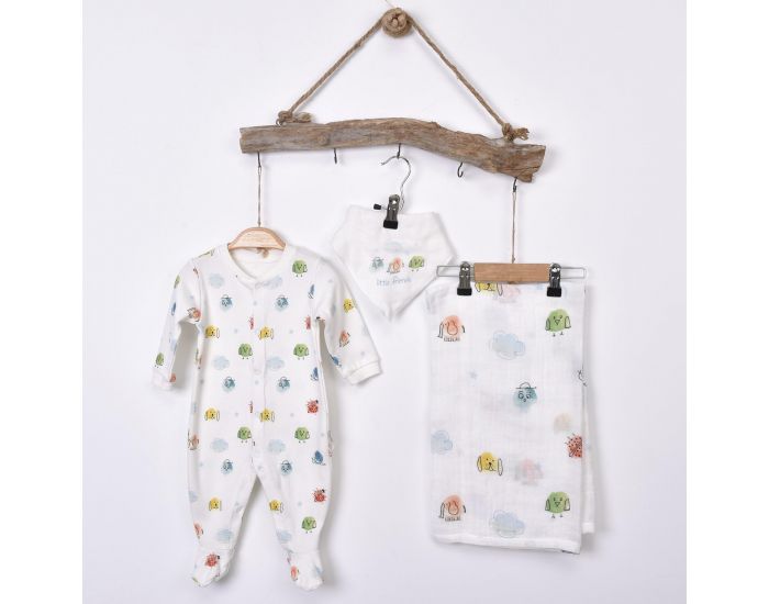 SEVIRA KIDS Kit Dors-Bien + Bandana + Lange - Little Friends (4)