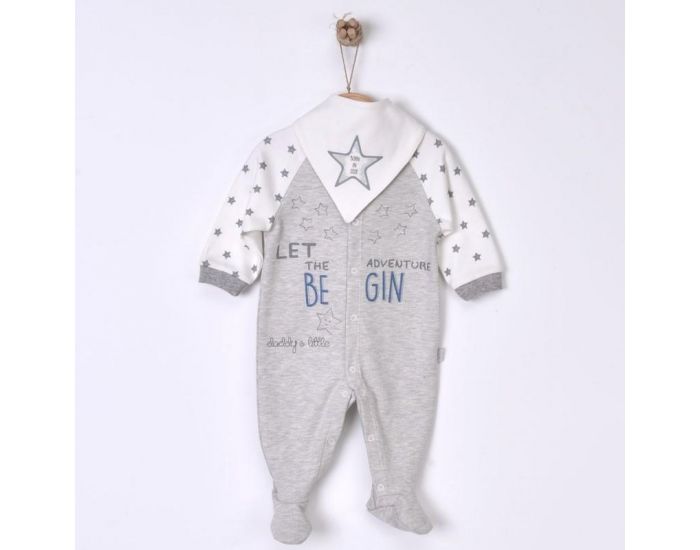 SEVIRA KIDS Dors-bien Bb avec Bavoir Bandana - Begin Gris (5)