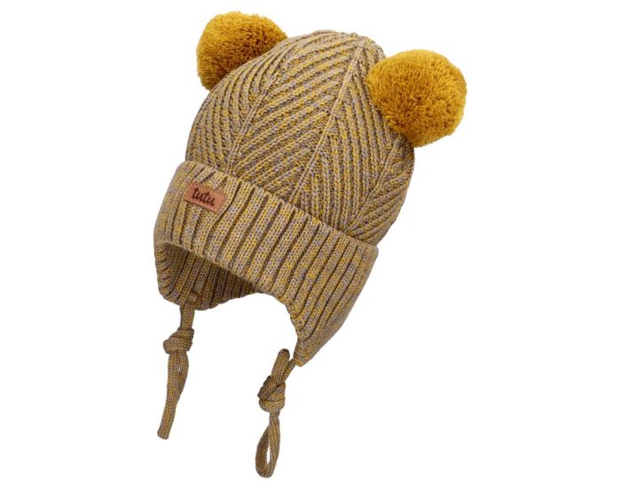 TUTU Bonnet B�b� en Laine - M�rinos Pompons - 3 � 6 mois (1)