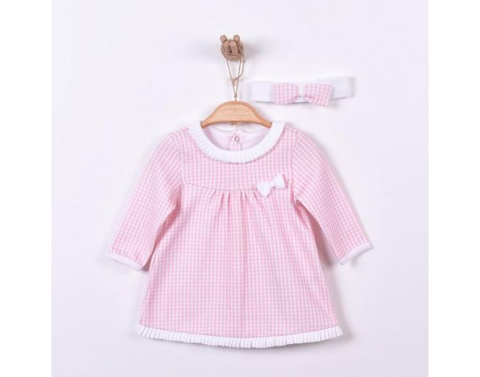 SEVIRA KIDS Robe bb et bandeau en coton bio de 3 mois  2 ans - Impression 3D - Collection Charlot (12)
