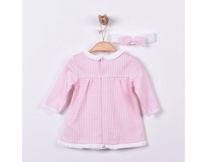 SEVIRA KIDS Robe bb et bandeau en coton bio de 3 mois  2 ans - Impression 3D - Collection Charlot (13)