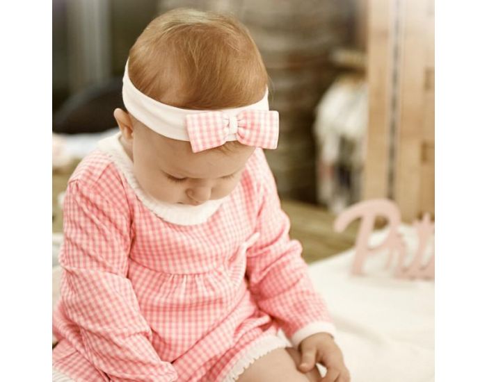 SEVIRA KIDS Robe bb et bandeau en coton bio de 3 mois  2 ans - Impression 3D - Collection Charlot (16)