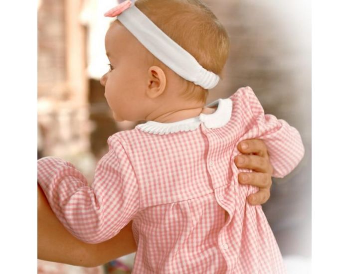 SEVIRA KIDS Robe bb et bandeau en coton bio de 3 mois  2 ans - Impression 3D - Collection Charlot (17)