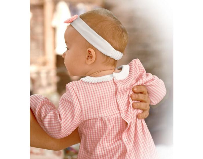 SEVIRA KIDS Robe bb et bandeau en coton bio de 3 mois  2 ans - Impression 3D - Collection Charlot (21)