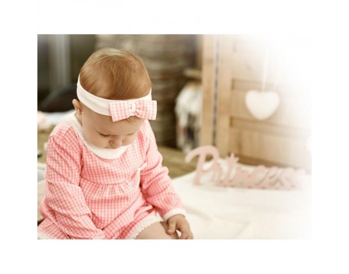 SEVIRA KIDS Robe bb et bandeau en coton bio de 3 mois  2 ans - Impression 3D - Collection Charlot (23)