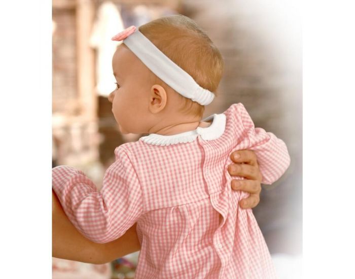 SEVIRA KIDS Robe bb et bandeau en coton bio de 3 mois  2 ans - Impression 3D - Collection Charlot (24)